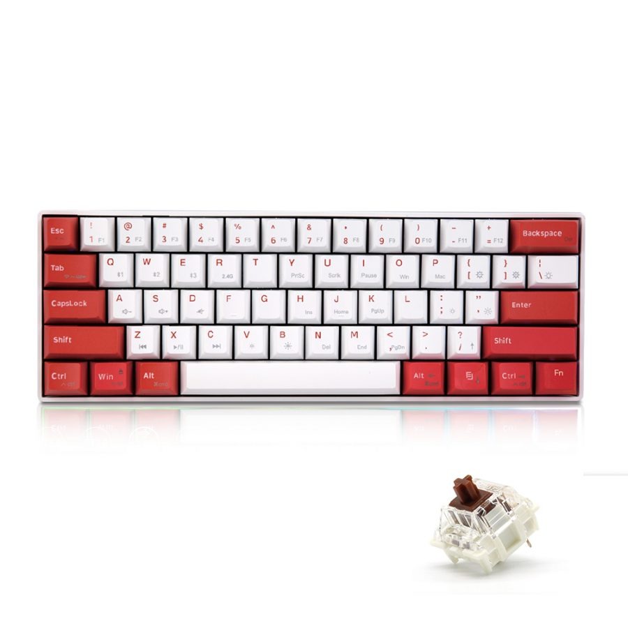 Bàn Phím Cơ Newmen GM610Dy Dual mode G-Pro - Hàng Chính Hãng