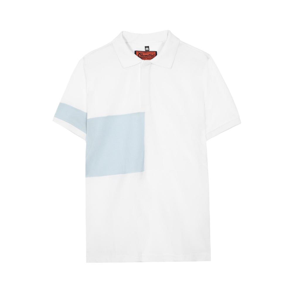 Áo Polo nam phối màu CHEMICAL 2103017 chất cotton cao cấp, dày dặn, chuẩn form - MENFIT