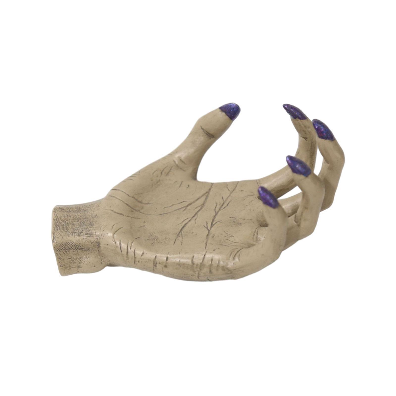 Halloween Tealight Candle Holder Halloween Decoration Hand Shape Creative Pillar Candle Stand for Haunted House Room Decor