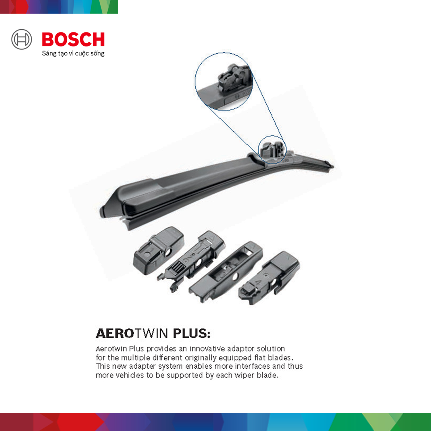 Hình ảnh Thanh gạt mưa Bosch Aerotwin Plus - Hàng Chính Hãng