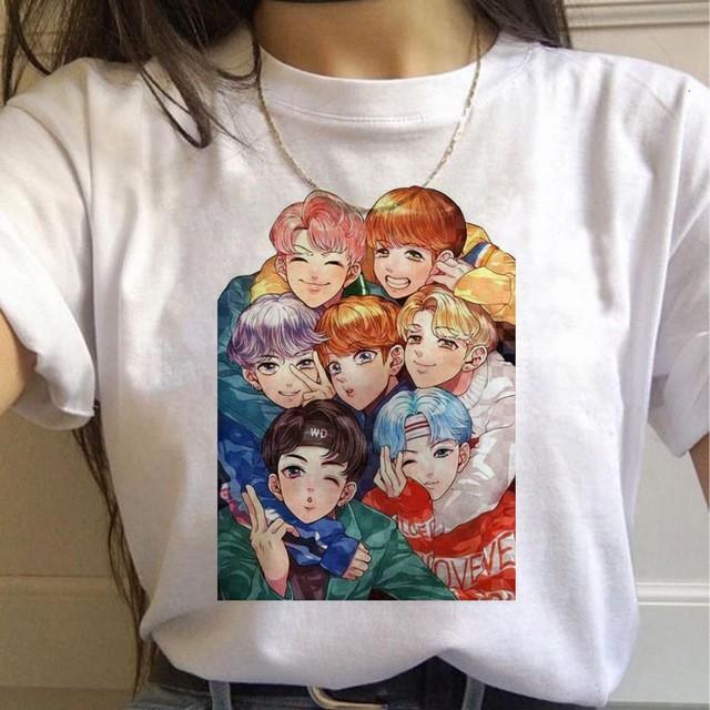Áo Thun Kpop Jungkook Suga J K Pop Thời Trang Hàn Quốc