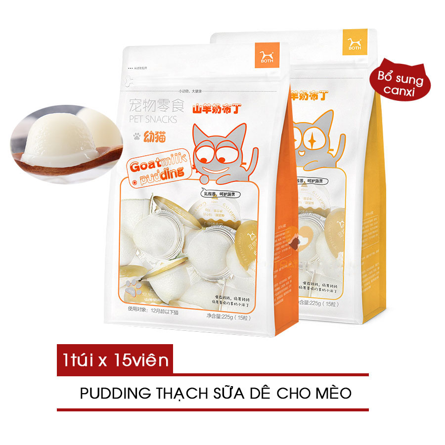 Thạch Sữa Dê Rau Câu Pudding Dành Cho Chó Mèo