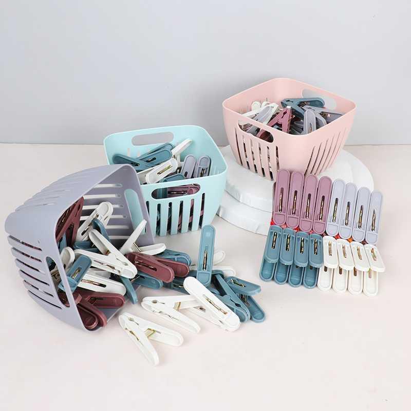 Set 24 Kẹp Quần Áo Chắc Chắn Có Tặng Kèm Rổ Đựng