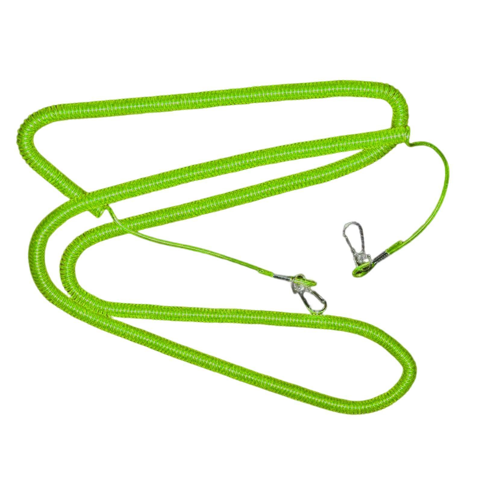 Retractable Fishing Coiled Lanyard Steel Wire Extension Tether Cord Flexible