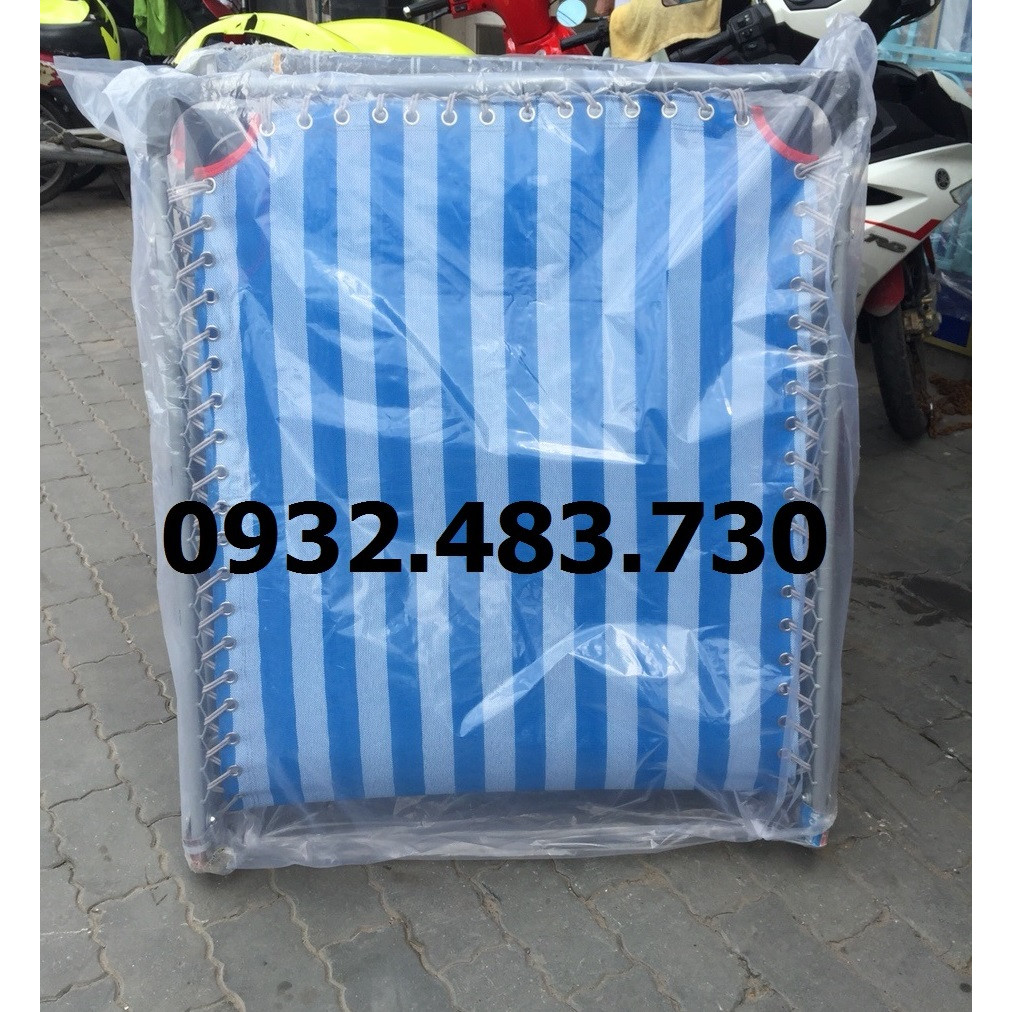 Giường xếp cao cấp Sakuma ngang 80cm dài 1m9 cao 30cm màu đen