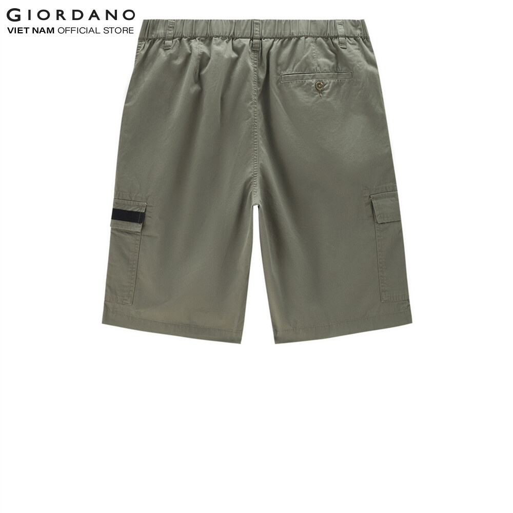 Quần Shorts Kaki Nam Túi Hộp Giordano 01101206