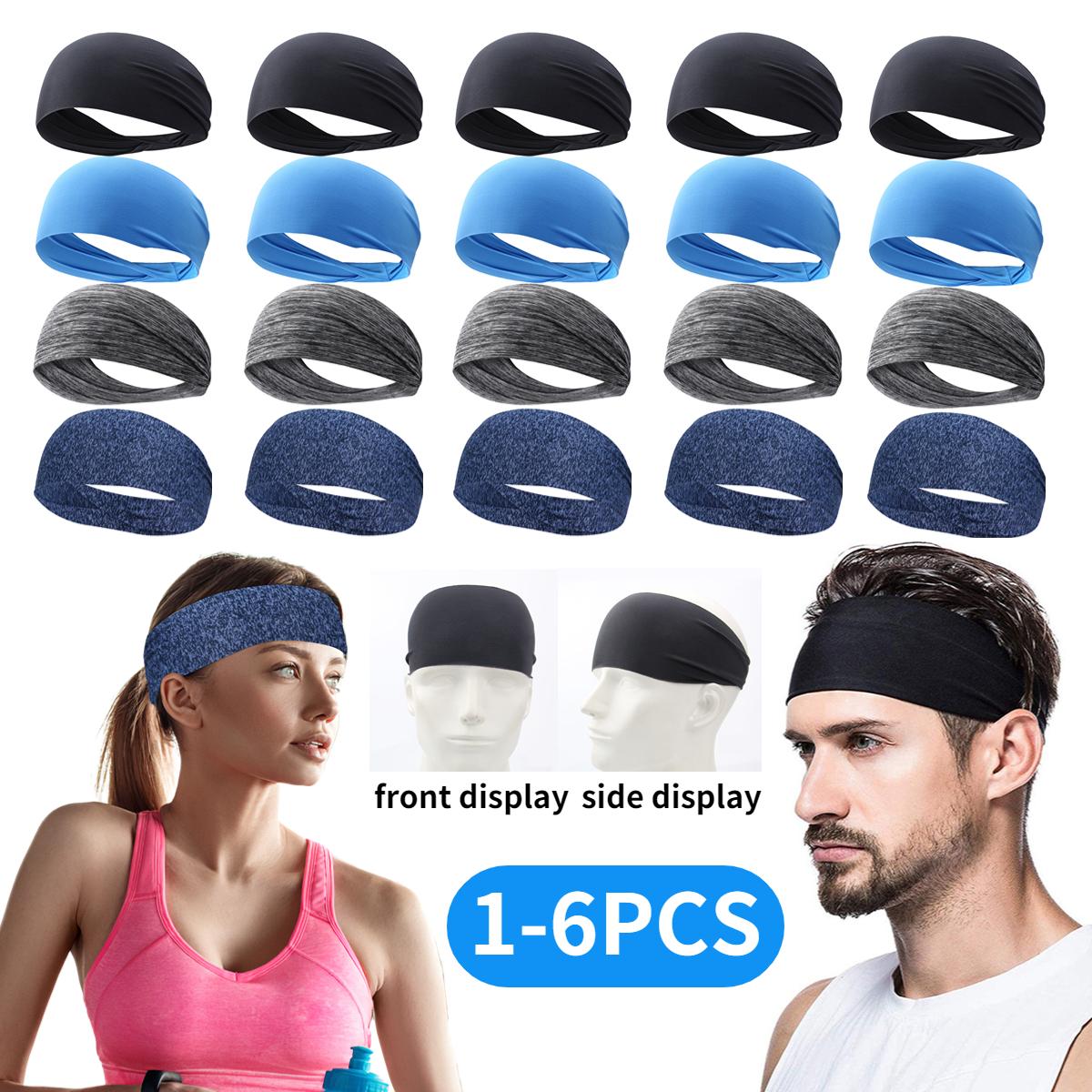 Băng đô 1-6pc dành cho nữ nam Color: 3PCS Blue