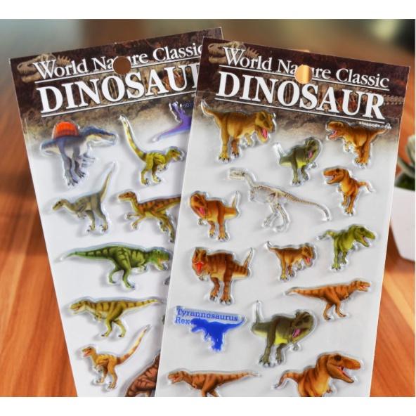 Sticker 3D Khủng long Hình dán nổi Dinosaur cho bé