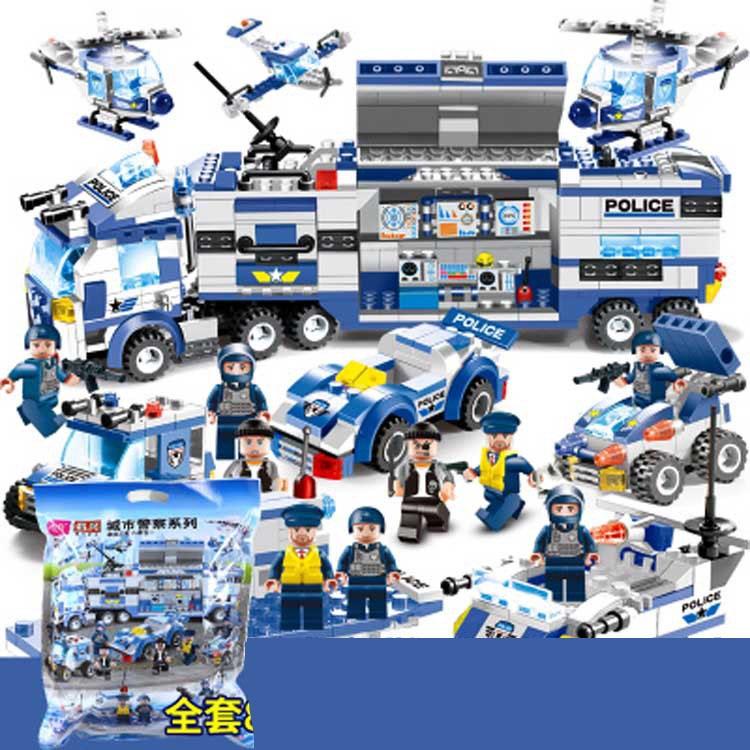 (762 CHI TIẾT-HÀNG CHUẨN) BỘ ĐỒ CHƠI XẾP HÌNH LEGO CẢNH SÁT BIỂN, LEGO OTO, LEGO ROBOT, LEGO THUYỀN PX250