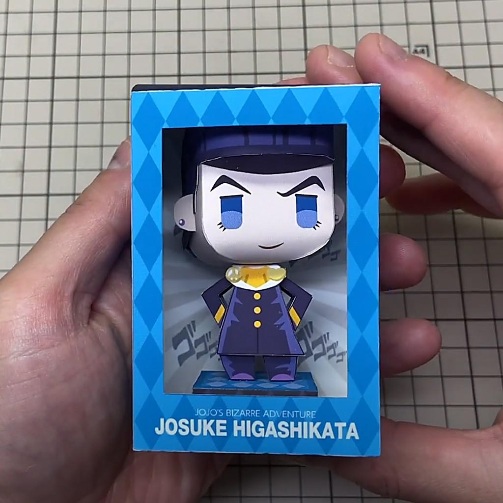 Mô hình giấy Anime Chibi Josuke Higashikata - JoJo's Bizarre Adventure + kit mô hình hộp trang trí