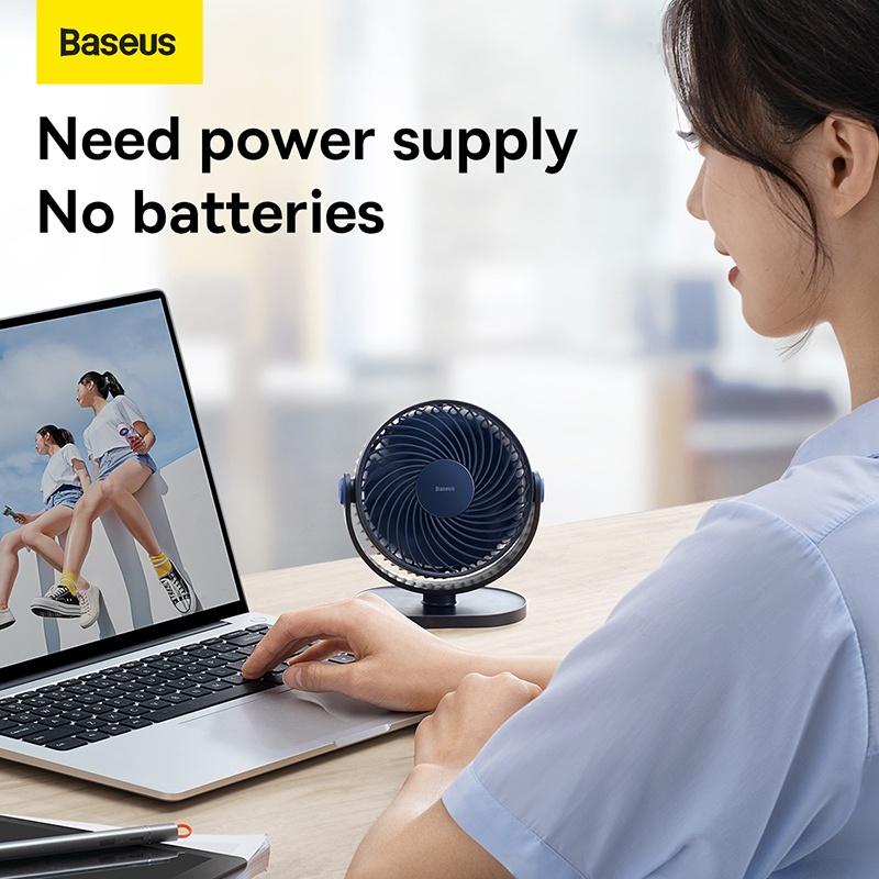 Quạt Sạc Để Bàn Di Động Baseus Serenity Desktop Fan 2000 mAh (Hàng chính hãng