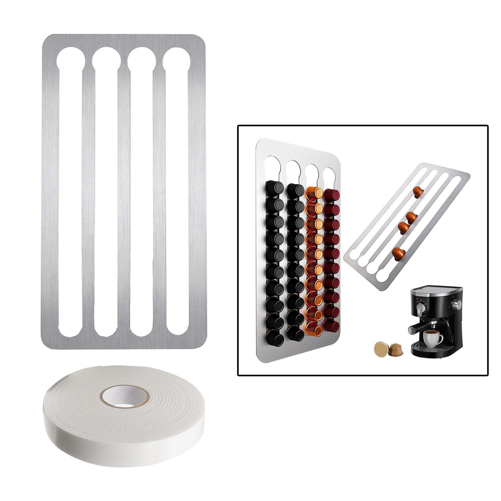 Wall Mount Coffee Pod Holder Holds 40 41x22cm Capsule Holder for Coffee