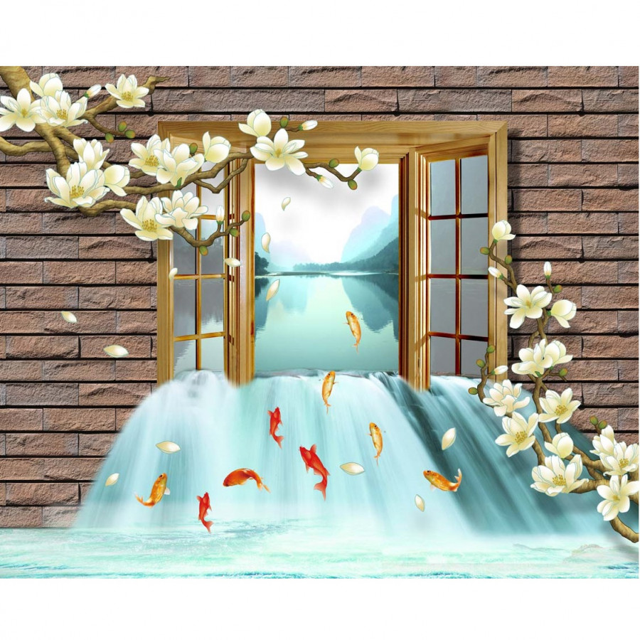Decal hoa trang trí tường 3DH868
