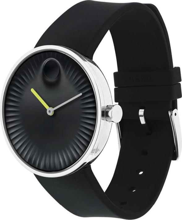 Đồng Hồ Nam Dây Da Movado 3680003 (40mm) - Mặt Đen