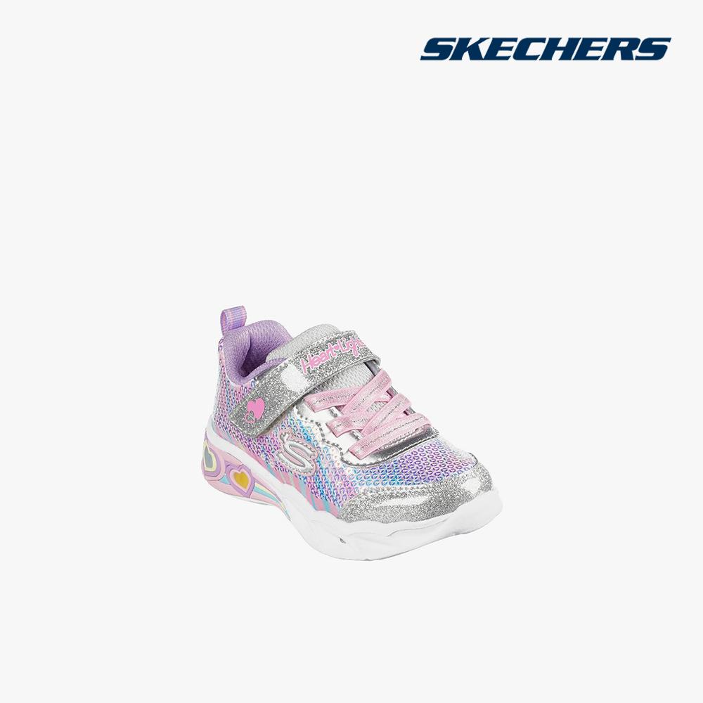 SKECHERS - Giày sneakers bé gái cổ thấp Sweetheart Lights 302313N