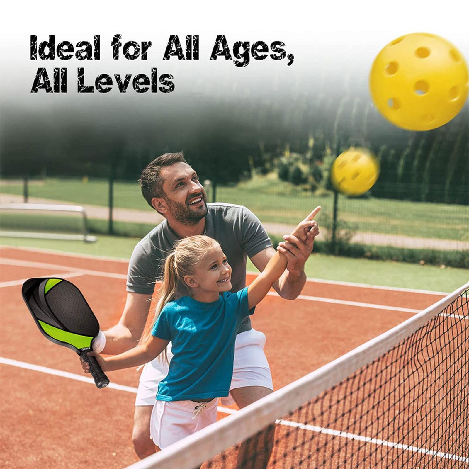 Pickleball Paddle Set Rackets with Comfort Grip Lightweight for Indoor Women Beginners