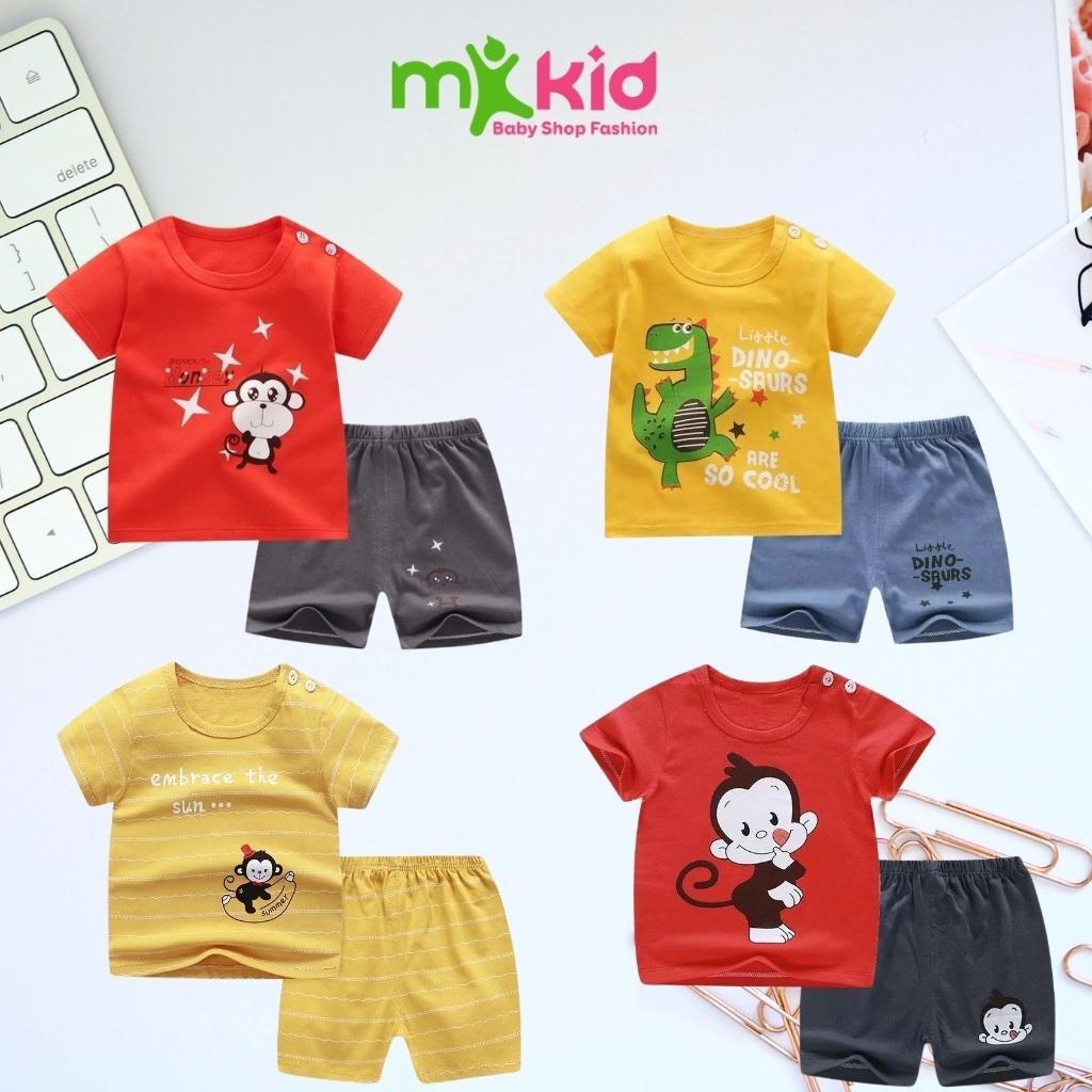 Bộ Cộc Tay cho Bé Trai Minky Mom Chất Thun Lạnh Cao Cấp Đồ Bộ Cho Bé Mặc nhà , bộ quần áo trẻ em dễ thương mùa hè
