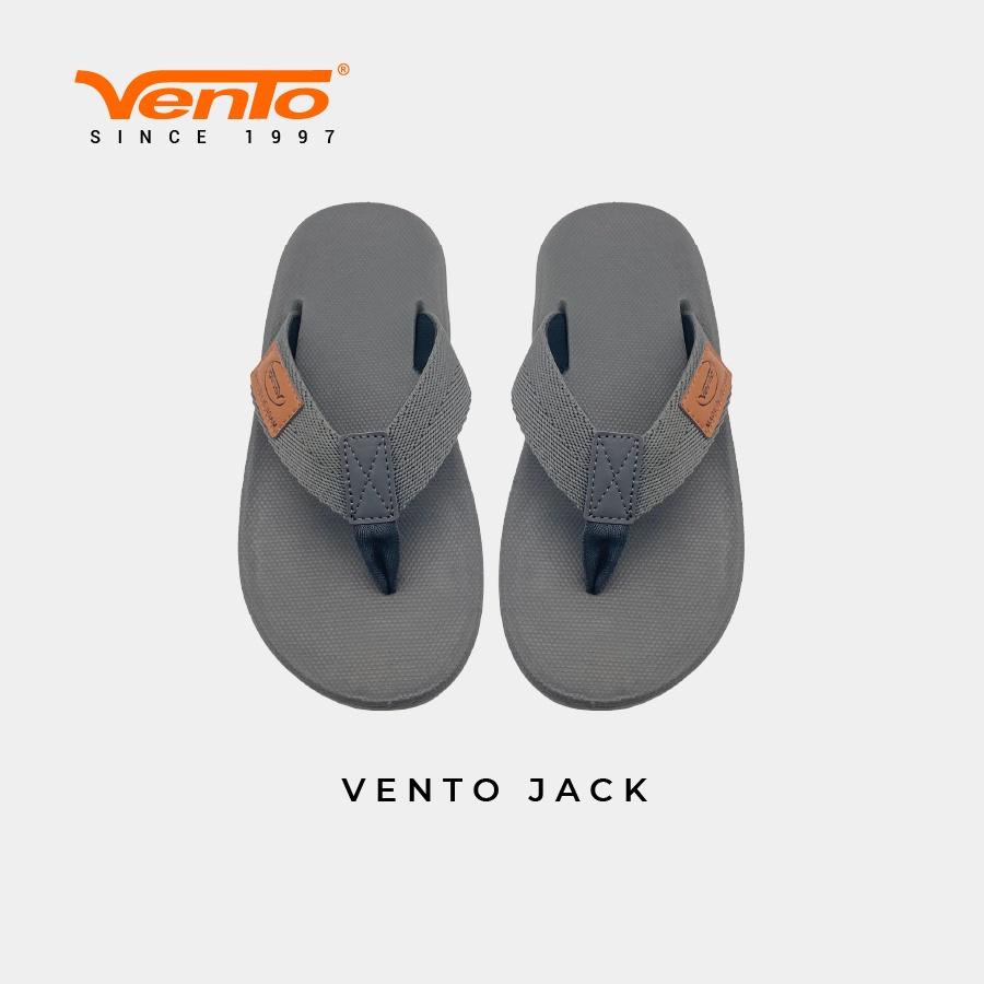 Dép kẹp ngón Vento JACK Nam màu Đen/Tro đi biển/đi chơi FF-CL21