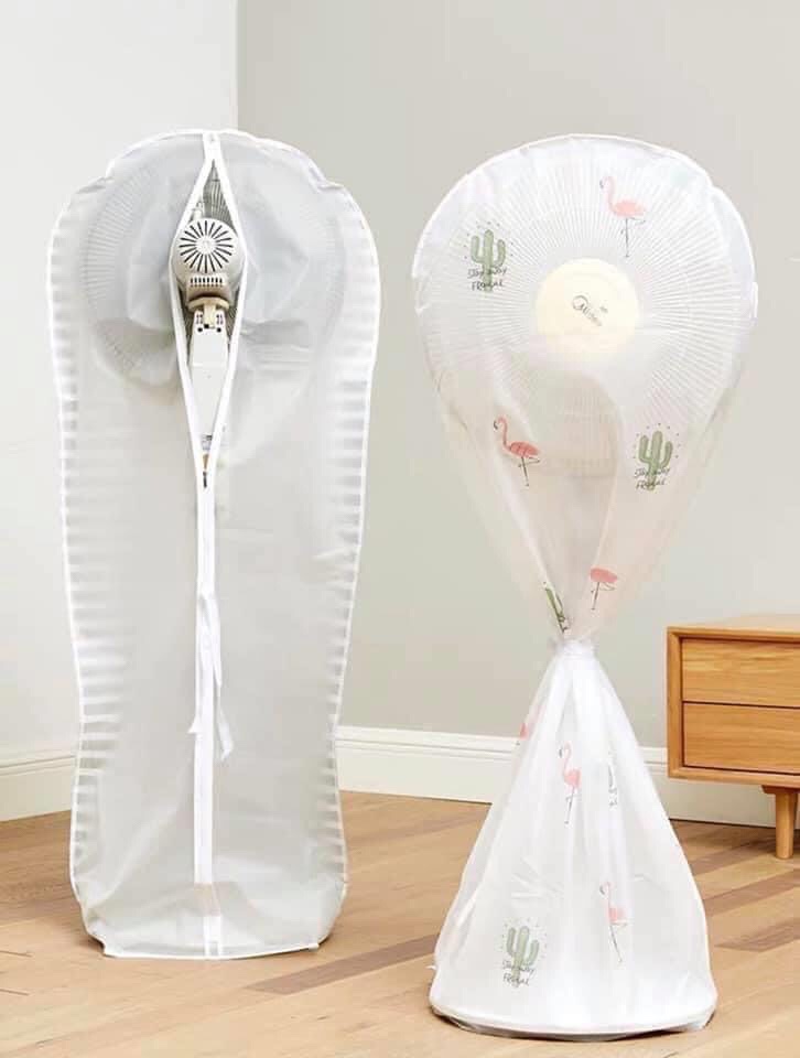 Vỏ bọc quạt áo trùm quạt chống nước chống bụi họa tiết hình khối