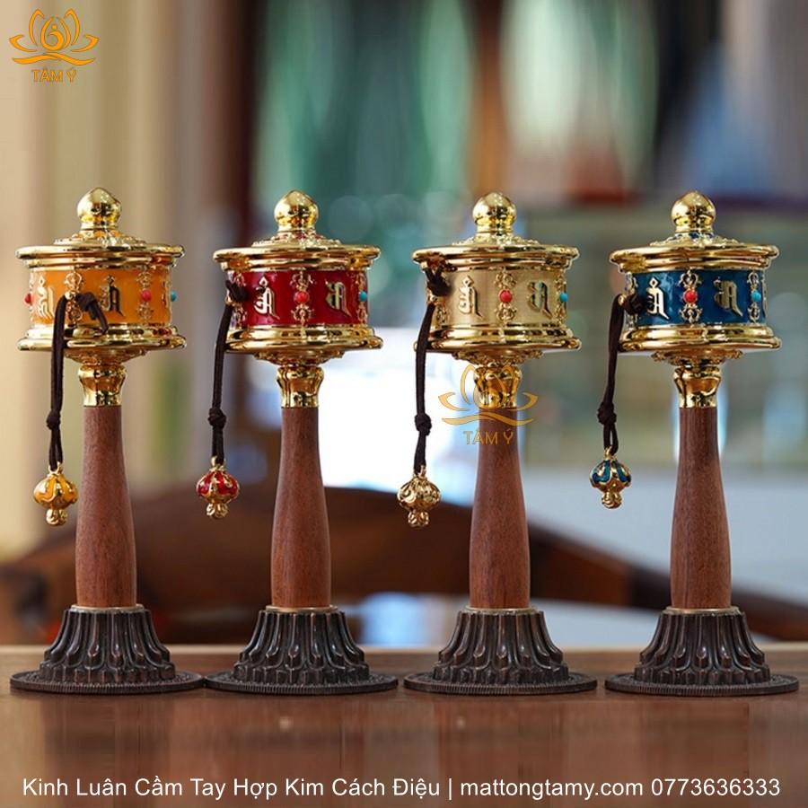 |Mẫu mới| Kinh Luân Cầm Tay Bằng Hợp Kim Cao Cấp và Gỗ Quý