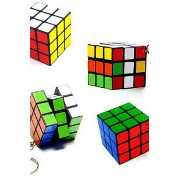 Móc Khóa Rubik 3x3 Xoay Được Khối Lập  Phương Rubik 3 Tầng ( giao hàng ngẫu nhiên)