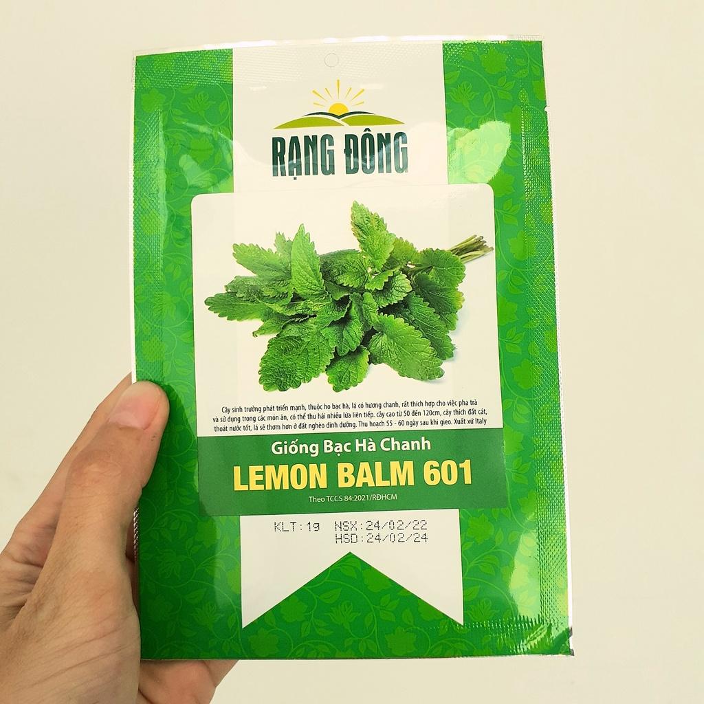 Hạt giống bạc hà chanh LEMON BALM 601 gói 1gr