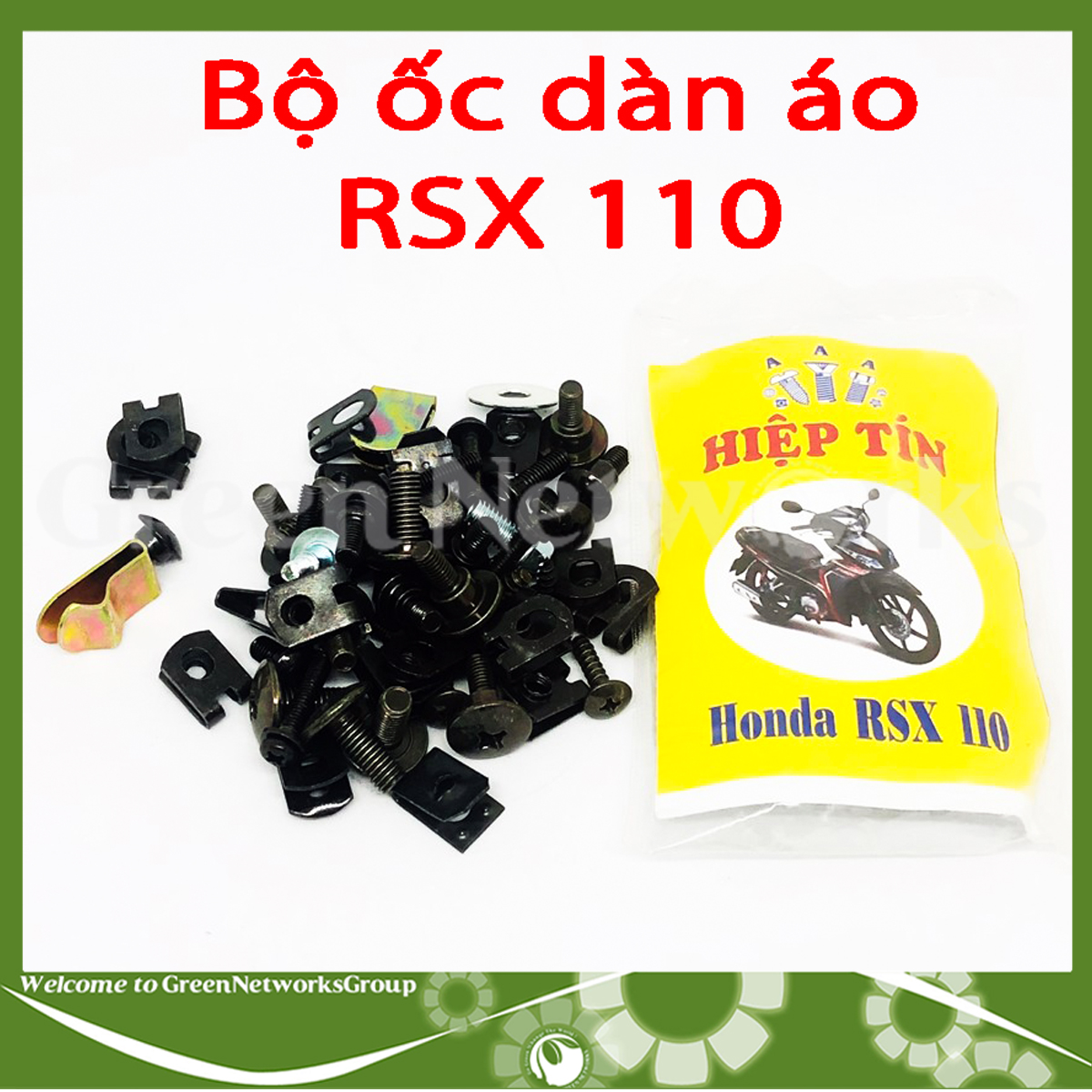 Bộ ốc dàn áo xe RSX 110 Green Networks Group