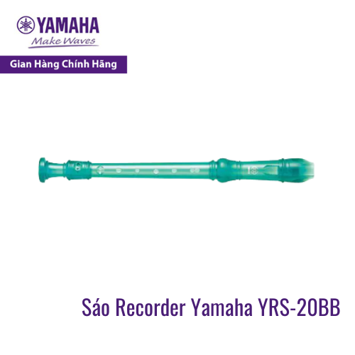 Sáo dọc Recorder Soprano Rainbow YAMAHA YRS-20BB kèm túi đựng - Tiêu chuẩn giáo dục quốc tế