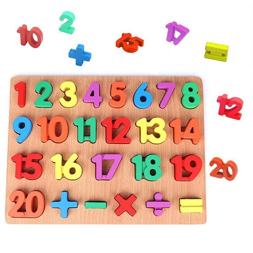 Bảng chữ cái và bảng chữ số cho bé đồ chơi thông minh xếp hình gỗ giúp nhận biết mặt chữ và số nhanh nhất