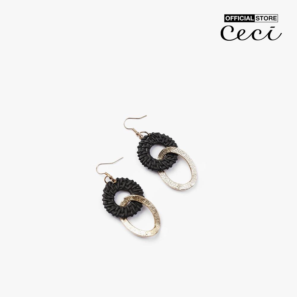 CECI - Khuyên tai nữ chuỗi mắc xích lớn thời trang CC1-02000157