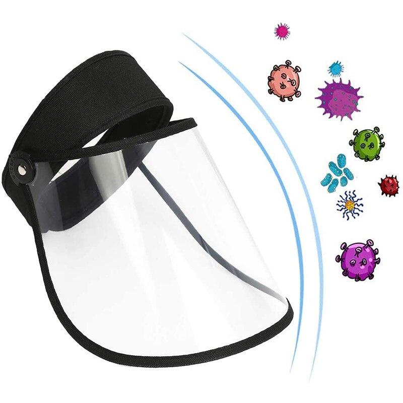 Full Face Shield Visor Anti-ultrav Mask Anti-droplet Dust-proof Mask Protection Cover Transparent Shield Kitchen Tools Beach Cap