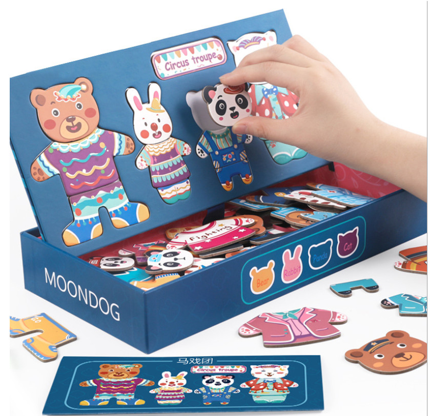 TRÒ CHƠI GHÉP QUẦN ÁO HÌNH THÚ CHO BÉ - HN