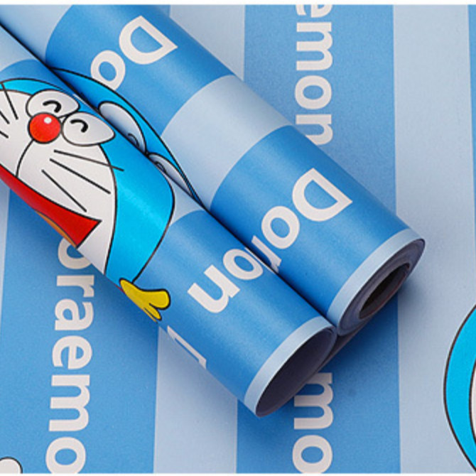 Cuộn 5m Decal Giấy Dán Tường DOREMON and DOREMI
