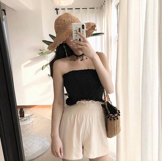 Áo ống nhún có giãn