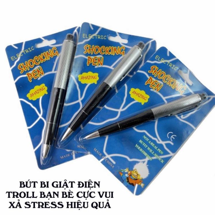 Cá Tháng Tư - Đồ Chơi Ảo Thuật Troll Chơi Khăm Bạn Bè - Bút Giật Điện