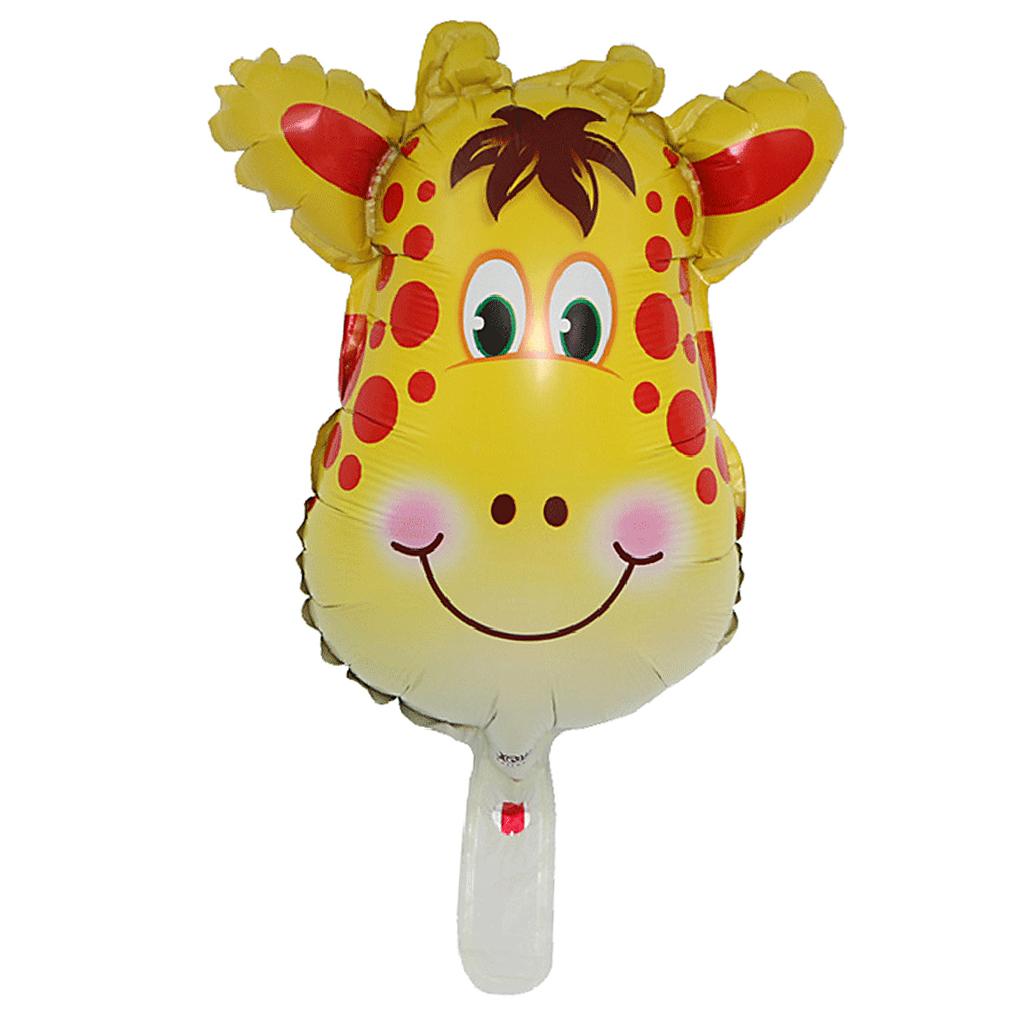 Cute Cartoon Animal Head Balloon Foil balloon for Kid Birthday Party Giraffe