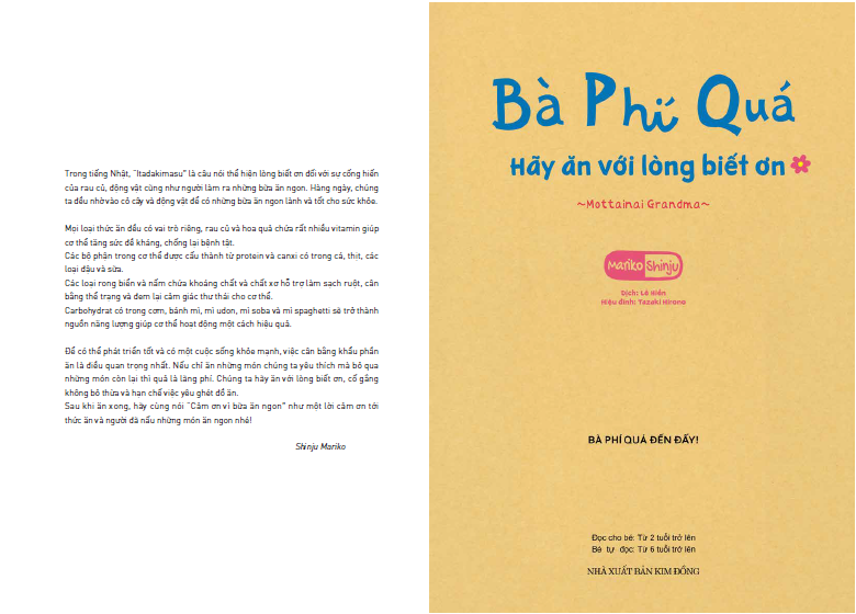 Ehon - Mọt Sách Mogu - Bà Phí Quá: Hãy Ăn Với Lòng Biết Ơn