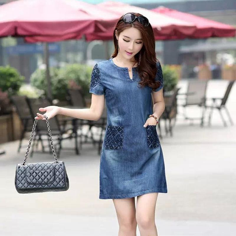 ĐẦM DENIM FORM SUÔNG XINH XẮN