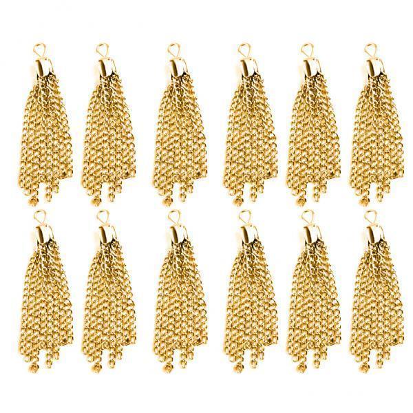 3-6pack 12pcs Tassel Charms Pendants Jewelry Making Findings Crafts DIY NEW