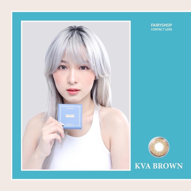 Kính Áp tròng Nobluk brown Kva brown 14.0mm - FAIRY SHOP CONTACT LENS độ 0 đến 8