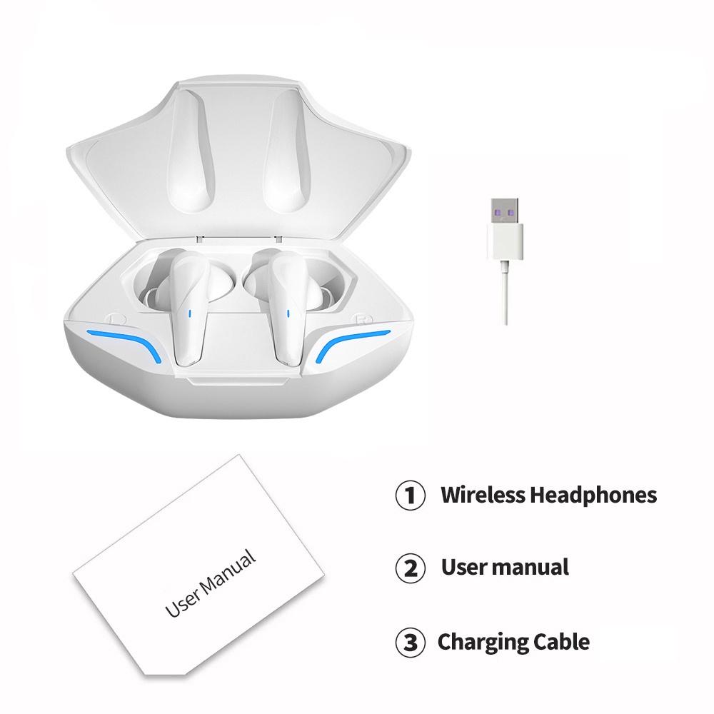Tai Nghe Chơi Game / Tai Nghe Không Dây TWS / Tai Nghe Bluetooth 5.0 Có Hộp Sạc / Tai Nghe Giảm Tiếng ồn Có Mic