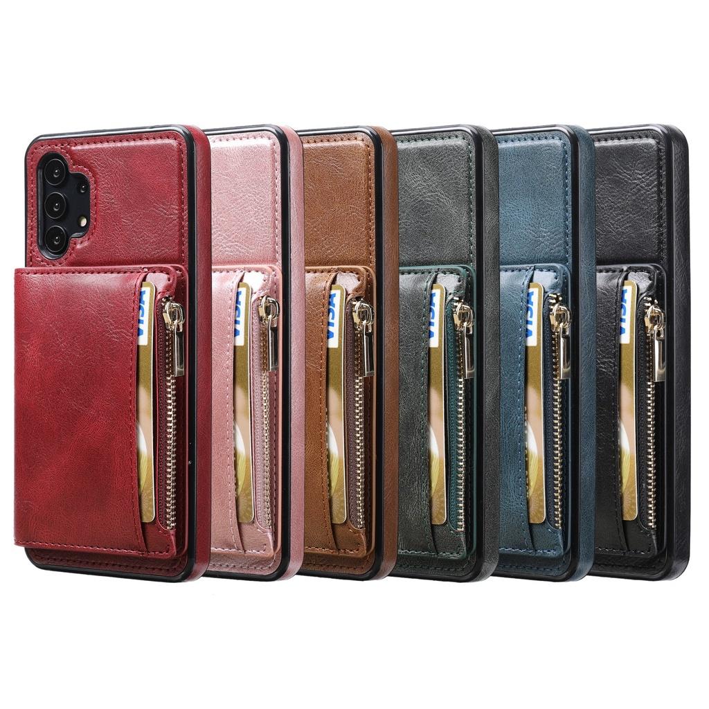 Ốp lưng dạng ví da lật dành cho Samsung Galaxy A32 5G A52 A72 A82 A22 5G Note20 Ultra