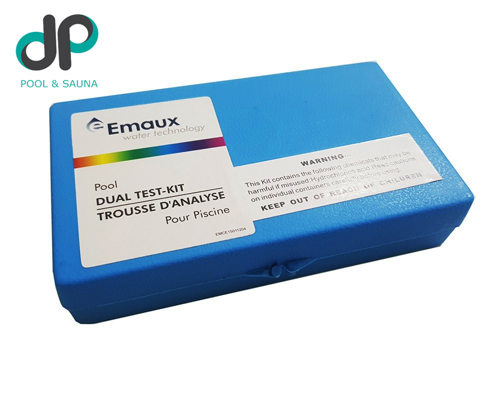 Bộ test nước 2 trong 1 EMAUX - Pool Dual test-kit trousse D'analyse