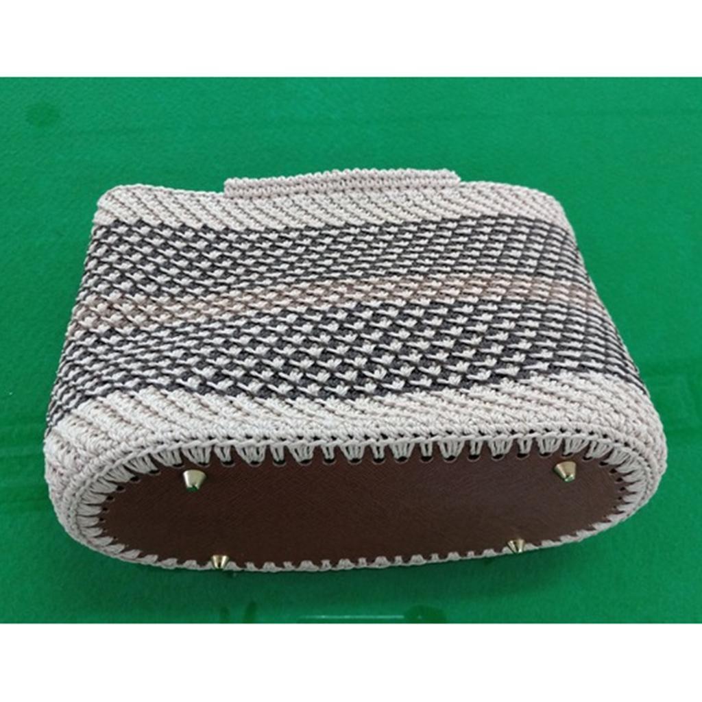 5x Crochet Bag Bottom Pad Mat Weaving Bag Insert Cushion