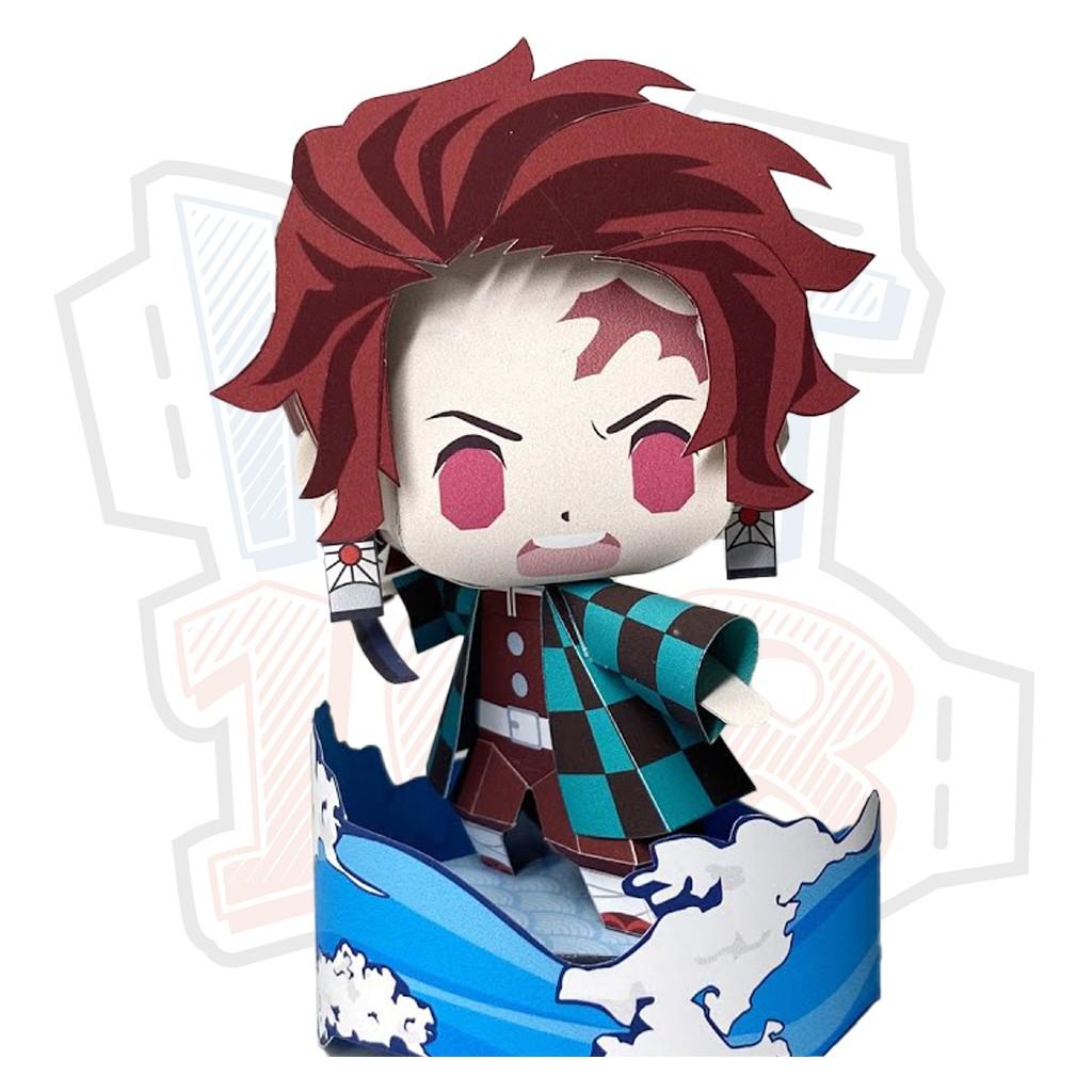 Mô hình giấy Anime Chibi Kamado Tanjirou ver 3 - Demon Slayer (Kimetsu no Yaiba)