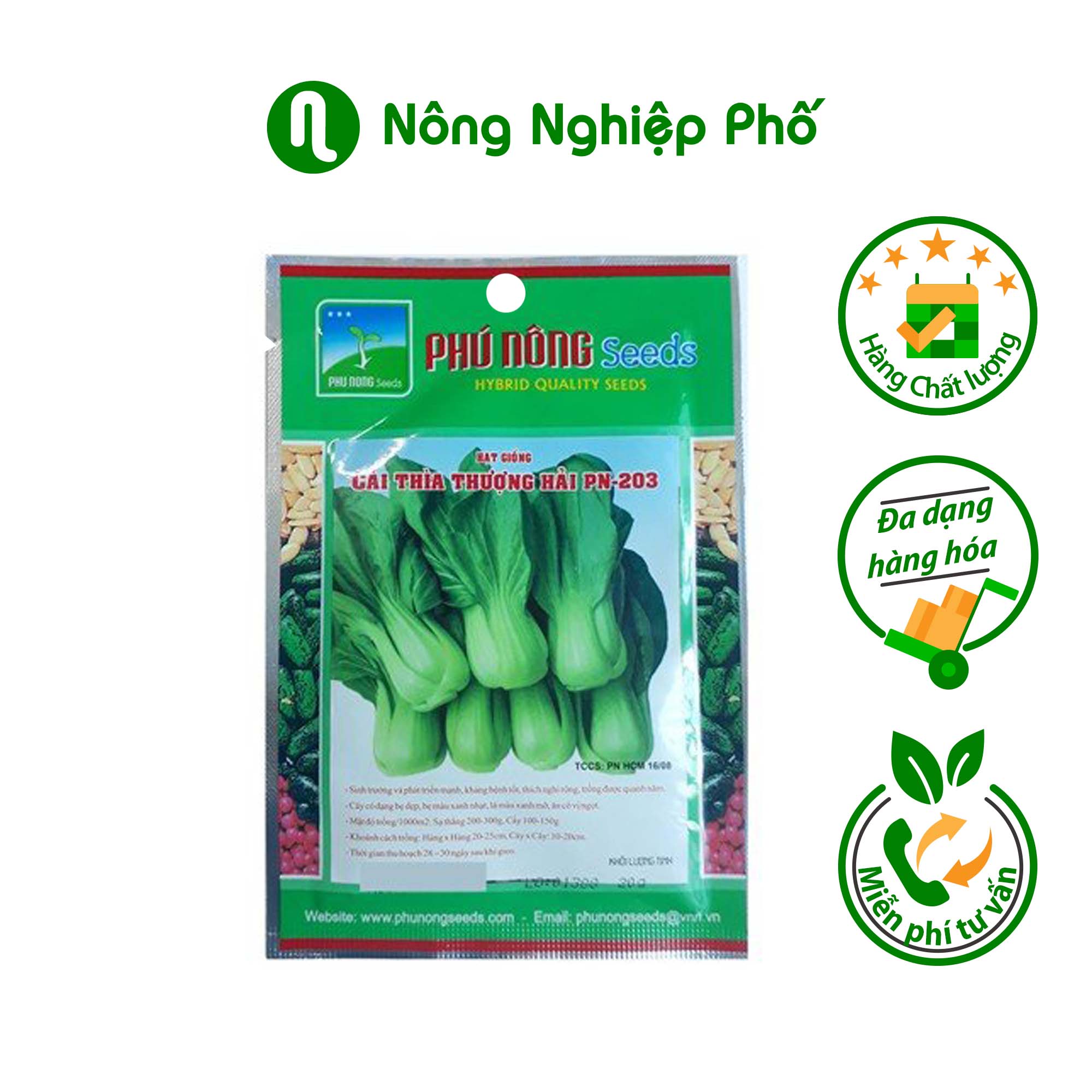 Hạt giống cải thìa Thượng Hải Phú Nông - gói 20gram