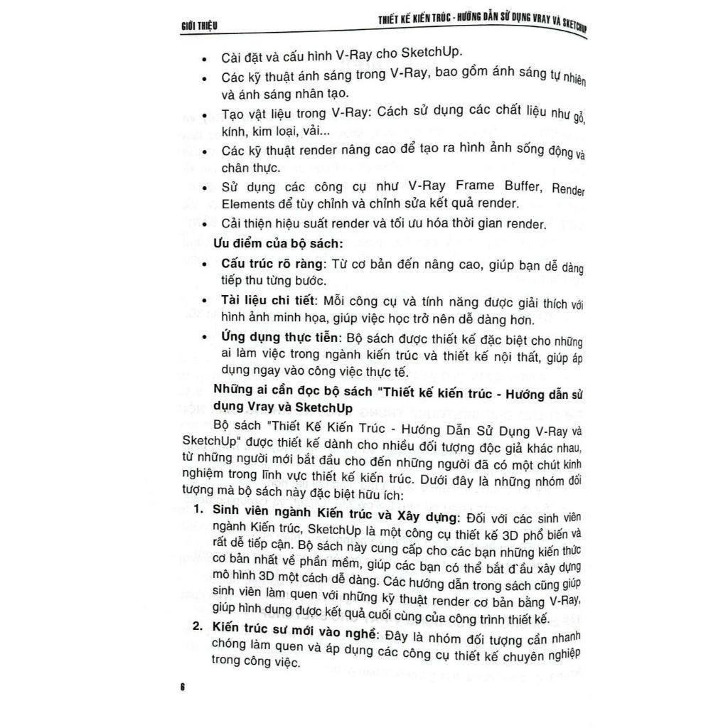 Sách - Thiết Kế Kiến Trúc - Hướng Dẫn Sử Dụng Vray &amp; Sketchup (Tập 1- Phần Cơ Bản) - STK3