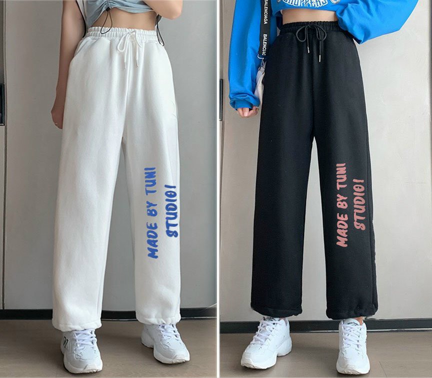 Quần nỉ ống suông thời trang thể thao nam nữ MADE BYTUNI