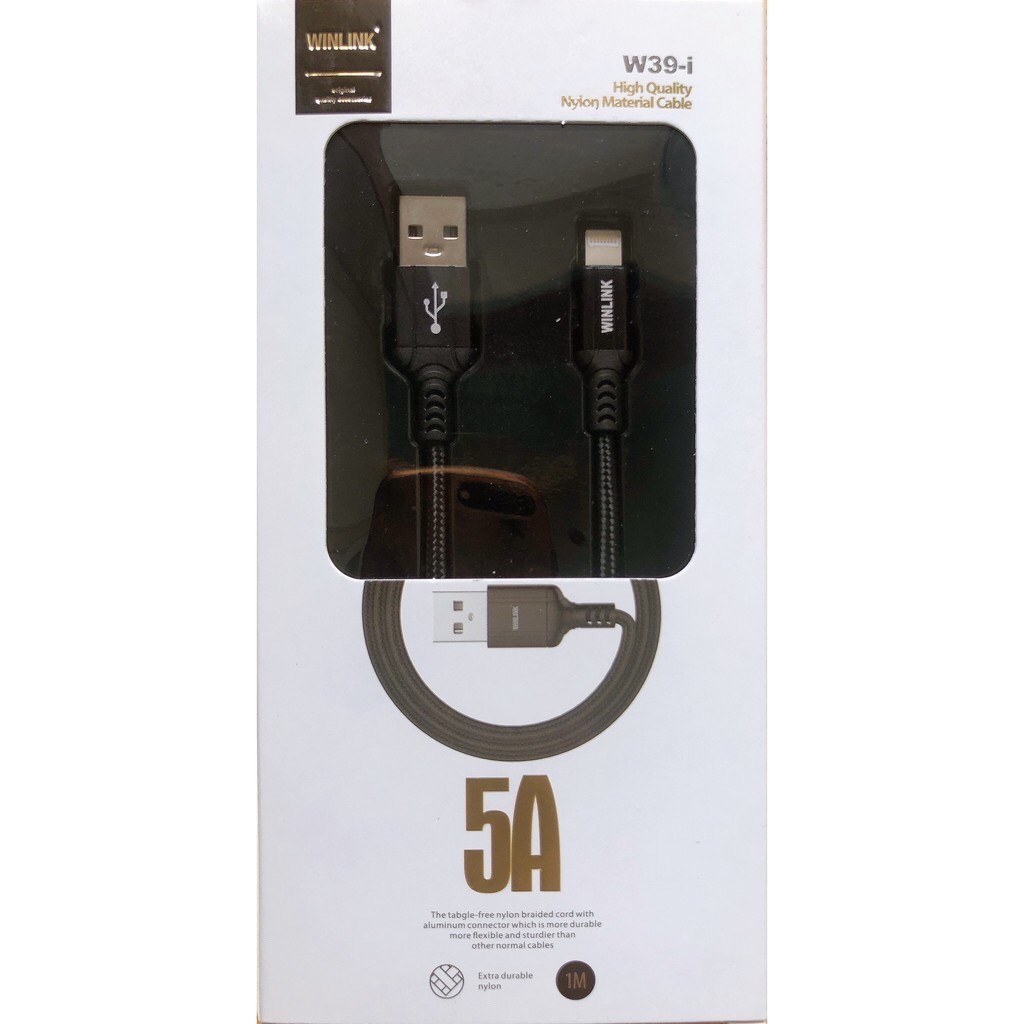 DÂY SẠC IPHONE WINLINK W39 (IPHONE 5 -&gt; XS MAX) - Hàng chính hãng