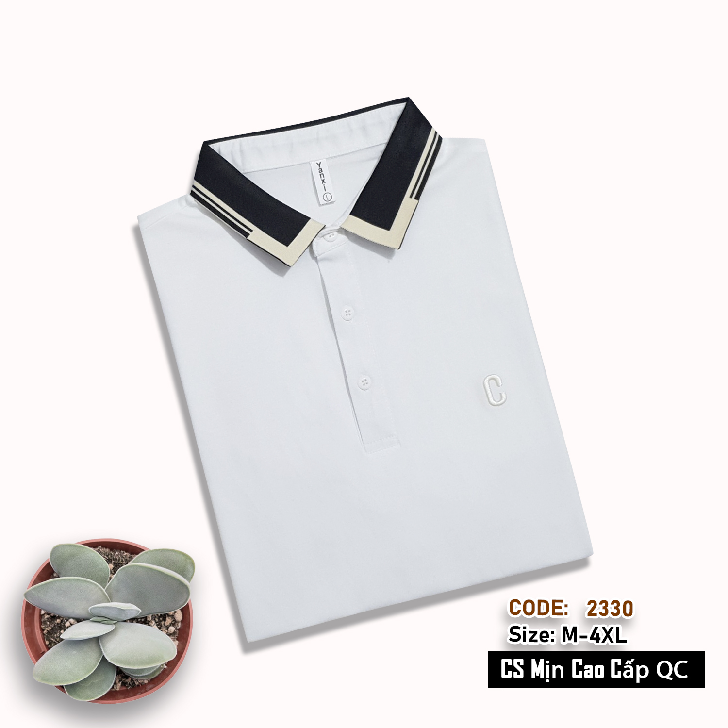 2330 - Áo Polo nam tay ngắn, Áo cổ trụ nam thun lạnh cao cấp, hàng Xưởng may Vinh Thiện Phát, sỉ từ 10 cái